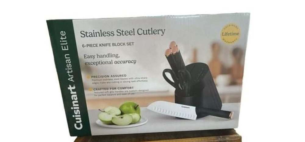 Cuisinart Artisan Elite Stainless Steel 6-Piece Knife Block Set